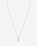 Silver Plated Teardrop Crystal Pendant Necklace for Women - product image 1