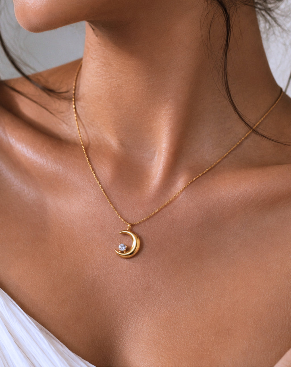 Moon Phase Pendant Necklace for Women | Gold & Silver
